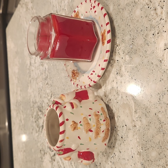 NEW- Vintage- Home Interiors Candle- Courage with Candle Holder - Picture 7 of 9